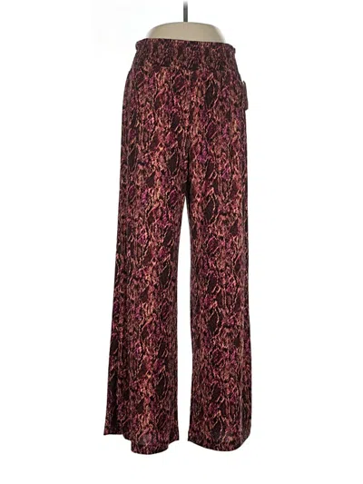 Pre-owned Bar Iii Casual Pants In Burgundy
