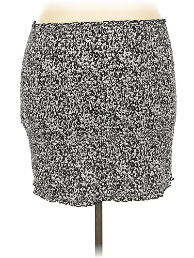Pre-owned Bar Iii Casual Skirt In Black