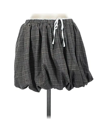 Pre-owned Bar Iii Casual Skirt In Gray