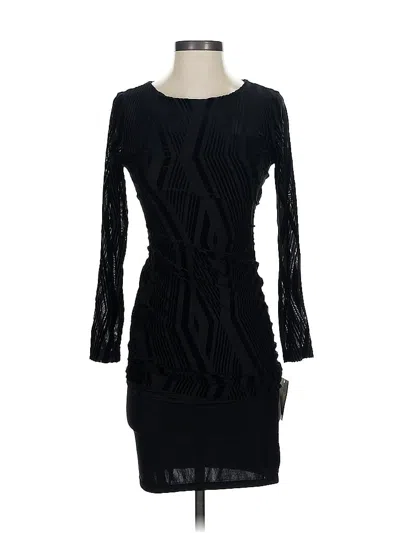 Pre-owned Bar Iii Cocktail Dress In Black