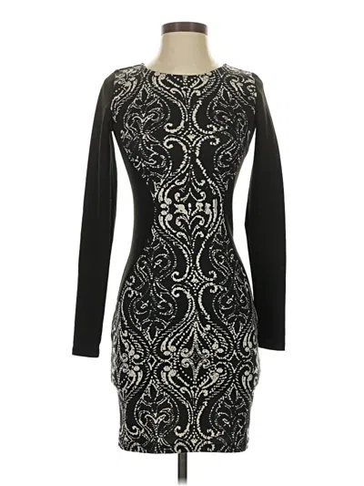 Pre-owned Bar Iii Cocktail Dress In Black