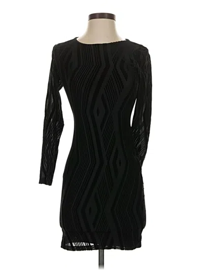 Pre-owned Bar Iii Cocktail Dress In Black