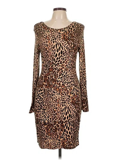 Pre-owned Bar Iii Cocktail Dress In Brown