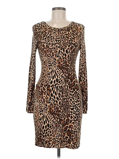 Pre-owned Bar Iii Cocktail Dress In Brown