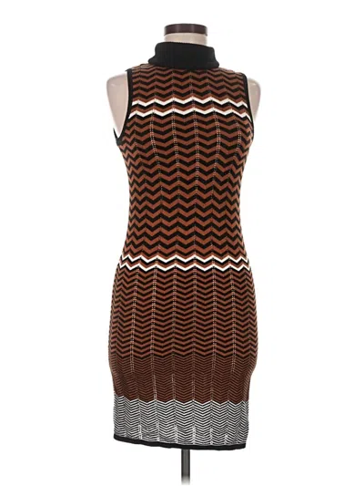 Pre-owned Bar Iii Cocktail Dress In Brown