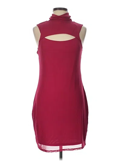 Pre-owned Bar Iii Cocktail Dress In Burgundy