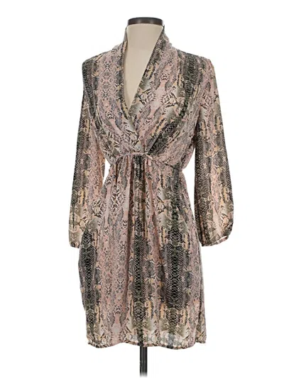 Pre-owned Bar Iii Cocktail Dress In Gold