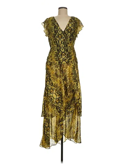 Pre-owned Bar Iii Cocktail Dress In Gold