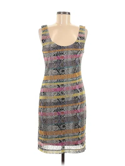 Pre-owned Bar Iii Cocktail Dress In Gray