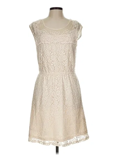 Pre-owned Bar Iii Cocktail Dress In Ivory