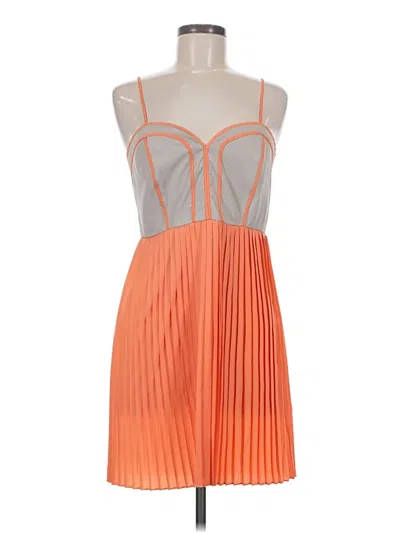 Pre-owned Bar Iii Cocktail Dress In Orange