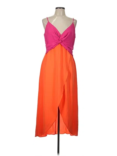 Pre-owned Bar Iii Cocktail Dress In Orange