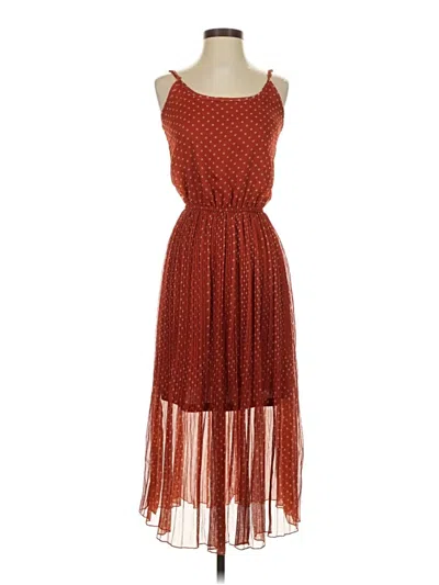 Pre-owned Bar Iii Cocktail Dress In Red
