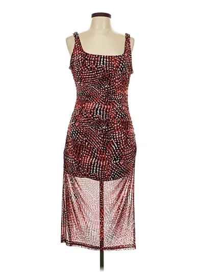 Pre-owned Bar Iii Cocktail Dress In Red