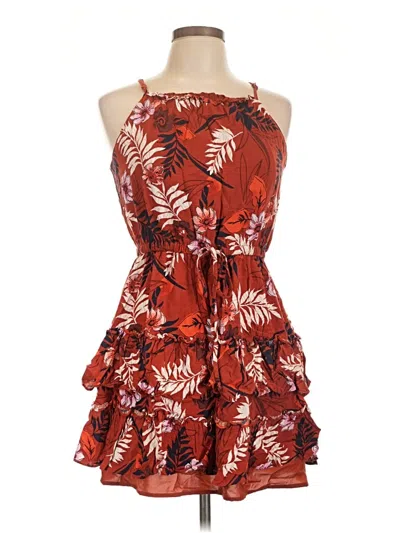 Pre-owned Bar Iii Cocktail Dress In Red
