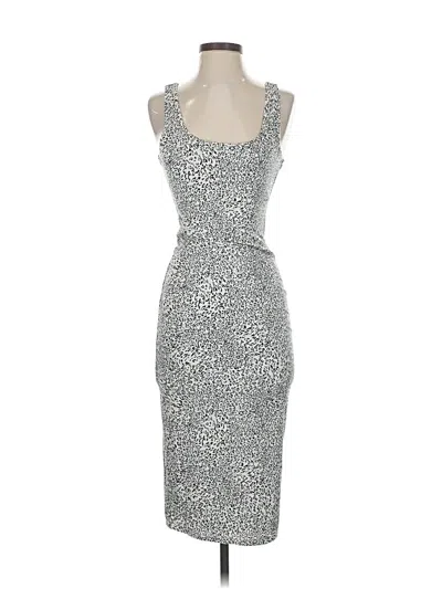 Pre-owned Bar Iii Cocktail Dress In Silver
