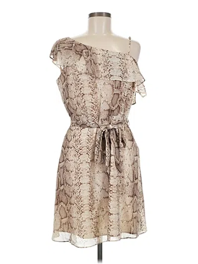 Pre-owned Bar Iii Cocktail Dress In Tan