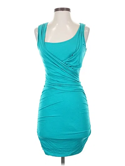 Pre-owned Bar Iii Cocktail Dress In Teal