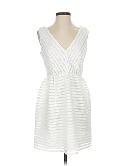 Pre-owned Bar Iii Cocktail Dress In White
