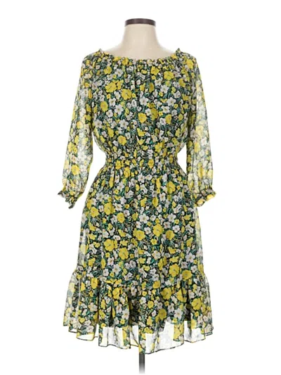 Pre-owned Bar Iii Cocktail Dress In Yellow