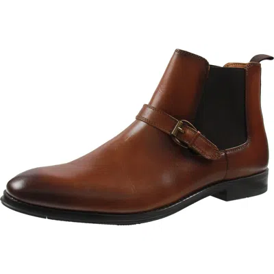 Bar Iii Crawfordd Mens Stretch Faux Leather Chelsea Boots In Multi