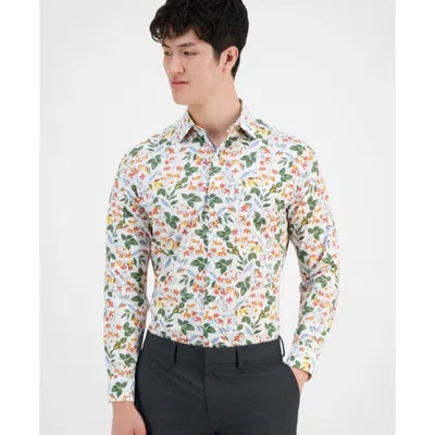 Bar Iii Dress Shirt Men's Multi Floral Stretch Slim Fit Button Up Fts1644