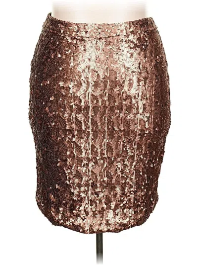 Pre-owned Bar Iii Formal Skirt In Brown