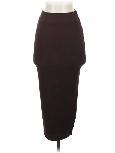 Pre-owned Bar Iii Formal Skirt In Brown