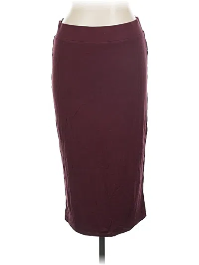 Pre-owned Bar Iii Formal Skirt In Burgundy