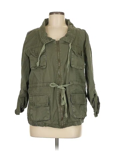 Pre-owned Bar Iii Jacket In Green