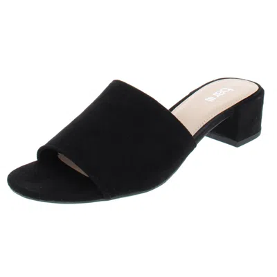 Bar Iii Jane Womens Padded Insole Slide Sandals In Black