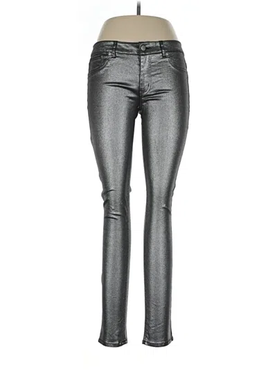 Pre-owned Bar Iii Jeggings In Silver