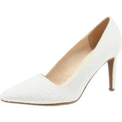 Bar Iii Joella2 Womens Embossed Manmade Pumps In White