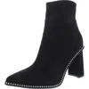 Bar Iii Laynee Womens Faux Suede Pointed Toe Booties In Black
