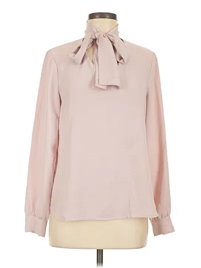 Pre-owned Bar Iii Long Sleeve Blouse In Pink