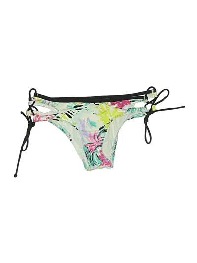 Pre-owned Bar Iii Long Sleeve Top Green Strapless Neckline Tops