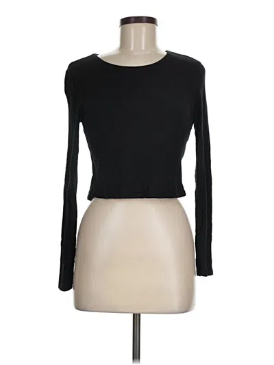 Pre-owned Bar Iii Long Sleeve T-shirt In Black