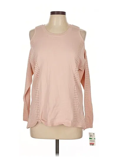 Bar Iii Long Sleeve T-shirt In Pink