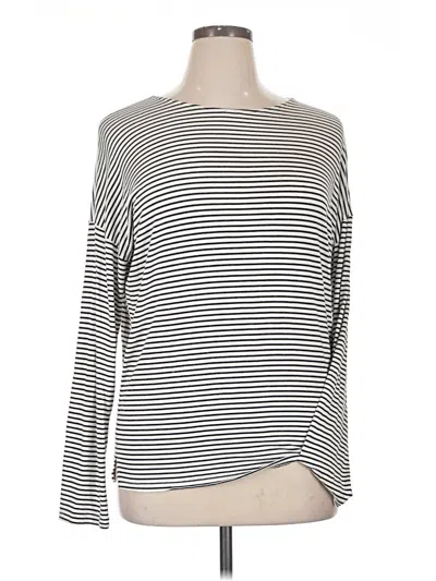 Pre-owned Bar Iii Long Sleeve T-shirt In Silver