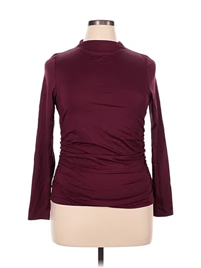 Bar Iii Long Sleeve Turtleneck In Burgundy