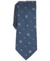 Bar Iii Men's Admiral Neat Floral Print Tie, Macy's Exclusive In Blue