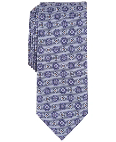 Bar Iii Men's Aiken Medallion Tie, Created For Macy's In Lilac