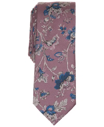 Bar Iii Men's Argentine Floral Tie, Macy's Exclusive In Pink