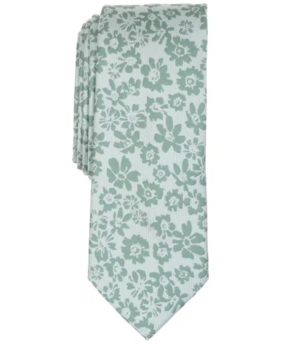 Bar Iii Men's Baker Floral Tie, Exclusively At Macy's In Metallic