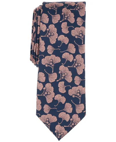 Bar Iii Men's Barbon Floral Tie, Exclusively At Macy's In Melon