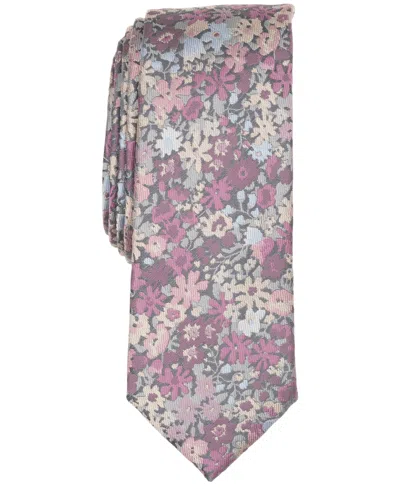 Bar Iii Men's Baxter Floral Slim Tie, Macy's Exclusive In Multi
