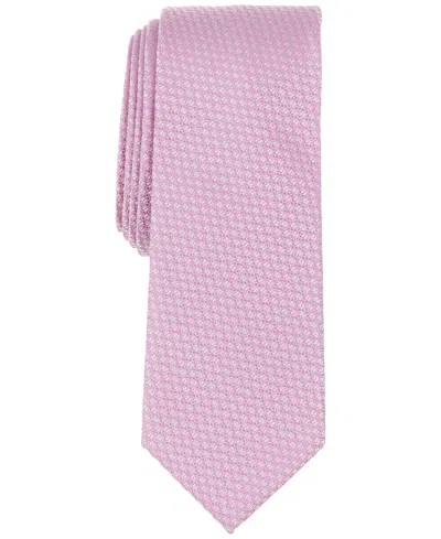Bar Iii Men's Burgon Solid Textured Tie, Exclusively At Macy's In Pink