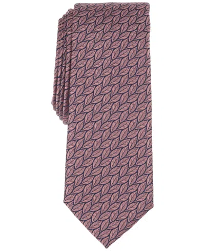 Bar Iii Men's Byward Leaves Tie, Exclusively At Macy's In Peach