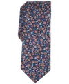 Bar Iii Men's Cavendish Floral Tie, Exclusively At Macy's In Orange