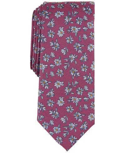 Bar Iii Men's Cesar Floral Tie, Created For Macy's In Coral
